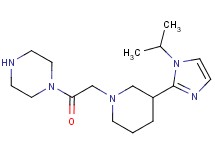 1-{[3-(1-isopropyl-1H-imidazol-2-yl)-1-piperidinyl]acetyl}piperazine