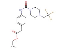 ethyl [4-({[4-(2,2,2-trifluoroethyl)piperazin-1-yl]carbonyl}amino)phenyl]acetate