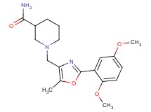 1-{[2-(2,5-dimethoxyphenyl)-5-methyl-1,3-oxazol-4-yl]methyl}piperidine-3-carboxamide