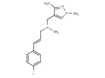 (2E)-N-[(1,3-dimethyl-1H-pyrazol-4-yl)methyl]-3-(4-fluorophenyl)-N-methylprop-2-en-1-amine