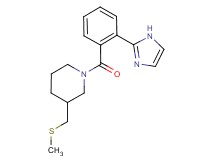 1-[2-(1H-imidazol-2-yl)benzoyl]-3-[(methylthio)methyl]piperidine