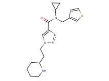N-cyclopropyl-1-(2-piperidin-2-ylethyl)-N-(3-thienylmethyl)-1H-1,2,3-triazole-4-carboxamide