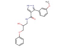 N-(2-hydroxy-3-phenoxypropyl)-3-(3-methoxyphenyl)-1H-pyrazole-4-carboxamide
