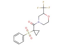 4-{[1-(phenylsulfonyl)cyclopropyl]carbonyl}-2-(trifluoromethyl)morpholine