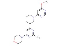 4-{6-[1-(6-methoxy-4-pyrimidinyl)-3-piperidinyl]-2-methyl-4-pyrimidinyl}morpholine