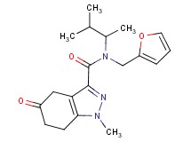N-(1,2-dimethylpropyl)-N-(2-furylmethyl)-1-methyl-5-oxo-4,5,6,7-tetrahydro-1H-indazole-3-carboxamide