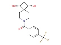 (1R*,3S*)-7-[4-(trifluoromethyl)benzoyl]-7-azaspiro[3.5]nonane-1,3-diol