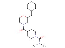 4-{[2-(cyclohexylmethyl)-4-morpholinyl]carbonyl}-N,N-dimethyl-1-piperidinecarboxamide
