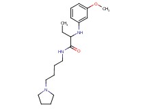 2-[(3-methoxyphenyl)amino]-N-(4-pyrrolidin-1-ylbutyl)butanamide