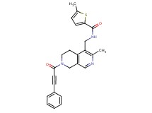5-methyl-N-{[3-methyl-7-(3-phenyl-2-propynoyl)-5,6,7,8-tetrahydro-2,7-naphthyridin-4-yl]methyl}-2-thiophenecarboxamide