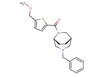 (1S*,5R*)-3-benzyl-6-{[5-(methoxymethyl)-2-thienyl]carbonyl}-3,6-diazabicyclo[3.2.2]nonane