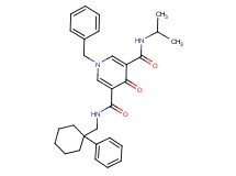 1-benzyl-N-isopropyl-4-oxo-N'-[(1-phenylcyclohexyl)methyl]-1,4-dihydro-3,5-pyridinedicarboxamide
