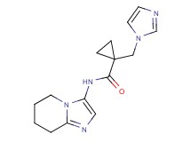 1-(1H-imidazol-1-ylmethyl)-N-(5,6,7,8-tetrahydroimidazo[1,2-a]pyridin-3-yl)cyclopropanecarboxamide