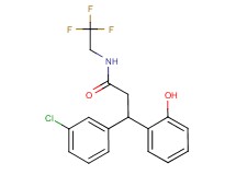 3-(3-chlorophenyl)-3-(2-hydroxyphenyl)-N-(2,2,2-trifluoroethyl)propanamide