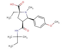 (2S*,4S*,5R*)-4-{[(1,1-dimethylpropyl)amino]carbonyl}-2-ethyl-5-(4-methoxyphenyl)-1-methylpyrrolidine-2-carboxylic acid
