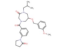 1-isobutyl-6-[(3-methoxybenzyl)oxy]-4-[3-(2-oxo-1-pyrrolidinyl)benzoyl]-1,4-diazepan-2-one