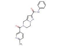 5-[(6-methylpyridin-3-yl)carbonyl]-N-phenyl-4,5,6,7-tetrahydropyrazolo[1,5-a]pyrazine-2-carboxamide