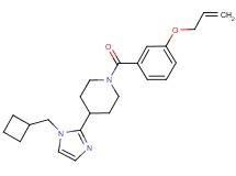 1-[3-(allyloxy)benzoyl]-4-[1-(cyclobutylmethyl)-1H-imidazol-2-yl]piperidine