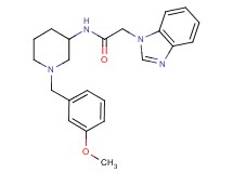 2-(1H-benzimidazol-1-yl)-N-[1-(3-methoxybenzyl)-3-piperidinyl]acetamide