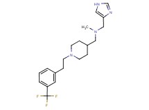 (1H-imidazol-4-ylmethyl)methyl[(1-{2-[3-(trifluoromethyl)phenyl]ethyl}piperidin-4-yl)methyl]amine