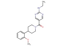N-ethyl-5-{[4-(2-methoxyphenyl)-1-piperidinyl]carbonyl}-2-pyrimidinamine