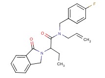 N-allyl-N-(4-fluorobenzyl)-2-(1-oxo-1,3-dihydro-2H-isoindol-2-yl)butanamide