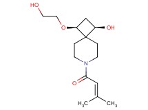 (1R*,3S*)-3-(2-hydroxyethoxy)-7-(3-methyl-2-butenoyl)-7-azaspiro[3.5]nonan-1-ol