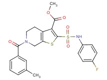 methyl 2-{[(4-fluorophenyl)amino]sulfonyl}-6-(3-methylbenzoyl)-4,5,6,7-tetrahydrothieno[2,3-c]pyridine-3-carboxylate