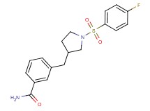 3-({1-[(4-fluorophenyl)sulfonyl]pyrrolidin-3-yl}methyl)benzamide