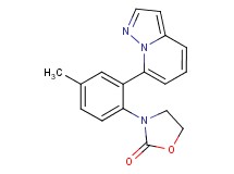 3-(4-methyl-2-pyrazolo[1,5-a]pyridin-7-ylphenyl)-1,3-oxazolidin-2-one
