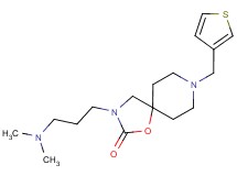 3-[3-(dimethylamino)propyl]-8-(3-thienylmethyl)-1-oxa-3,8-diazaspiro[4.5]decan-2-one