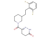 6-({3-[2-(2,6-difluorophenyl)ethyl]-1-piperidinyl}carbonyl)-4,5-dihydro-3(2H)-pyridazinone
