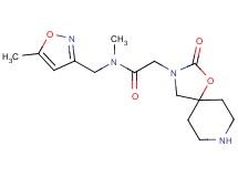 N-methyl-N-[(5-methyl-3-isoxazolyl)methyl]-2-(2-oxo-1-oxa-3,8-diazaspiro[4.5]dec-3-yl)acetamide hydrochloride