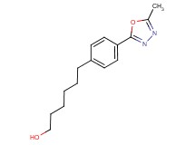 6-[4-(5-methyl-1,3,4-oxadiazol-2-yl)phenyl]hexan-1-ol