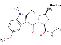 (2S,4S)-4-amino-1-[(5-methoxy-1,2-dimethyl-1H-indol-3-yl)carbonyl]-N-methylpyrrolidine-2-carboxamide