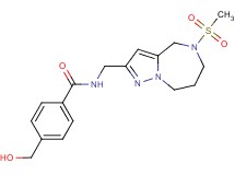 4-(hydroxymethyl)-N-{[5-(methylsulfonyl)-5,6,7,8-tetrahydro-4H-pyrazolo[1,5-a][1,4]diazepin-2-yl]methyl}benzamide