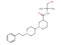 N-(2-hydroxy-1,1-dimethylethyl)-1'-(2-phenylethyl)-1,4'-bipiperidine-3-carboxamide