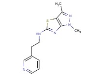 1,3-dimethyl-N-(2-pyridin-3-ylethyl)-1H-pyrazolo[3,4-d][1,3]thiazol-5-amine