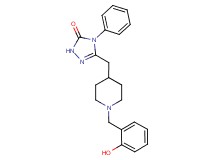 5-{[1-(2-hydroxybenzyl)piperidin-4-yl]methyl}-4-phenyl-2,4-dihydro-3H-1,2,4-triazol-3-one