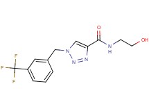 N-(2-hydroxyethyl)-1-[3-(trifluoromethyl)benzyl]-1H-1,2,3-triazole-4-carboxamide