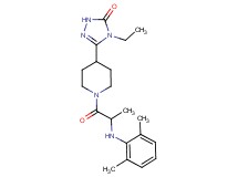 5-(1-{2-[(2,6-dimethylphenyl)amino]propanoyl}piperidin-4-yl)-4-ethyl-2,4-dihydro-3H-1,2,4-triazol-3-one