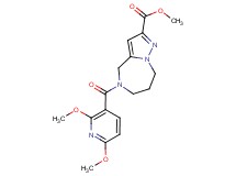 methyl 5-[(2,6-dimethoxypyridin-3-yl)carbonyl]-5,6,7,8-tetrahydro-4H-pyrazolo[1,5-a][1,4]diazepine-2-carboxylate