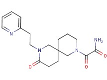 2-oxo-2-{9-oxo-8-[2-(2-pyridinyl)ethyl]-2,8-diazaspiro[5.5]undec-2-yl}acetamide