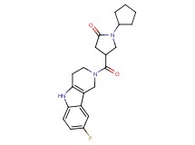 1-cyclopentyl-4-[(8-fluoro-1,3,4,5-tetrahydro-2H-pyrido[4,3-b]indol-2-yl)carbonyl]-2-pyrrolidinone