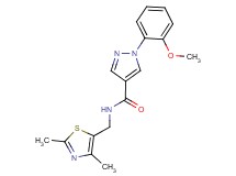 N-[(2,4-dimethyl-1,3-thiazol-5-yl)methyl]-1-(2-methoxyphenyl)-1H-pyrazole-4-carboxamide