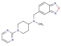 N-(2,1,3-benzoxadiazol-5-ylmethyl)-N-methyl-1-pyrimidin-2-ylpiperidin-4-amine