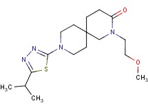9-(5-isopropyl-1,3,4-thiadiazol-2-yl)-2-(2-methoxyethyl)-2,9-diazaspiro[5.5]undecan-3-one