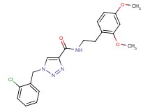 1-(2-chlorobenzyl)-N-[2-(2,4-dimethoxyphenyl)ethyl]-1H-1,2,3-triazole-4-carboxamide