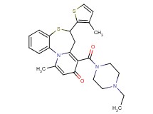 8-[(4-ethyl-1-piperazinyl)carbonyl]-11-methyl-6-(3-methyl-2-thienyl)-6,7-dihydro-9H-pyrido[2,1-d][1,5]benzothiazepin-9-one