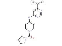 6-isopropyl-N-[1-(pyrrolidin-1-ylcarbonyl)piperidin-4-yl]pyrimidin-4-amine